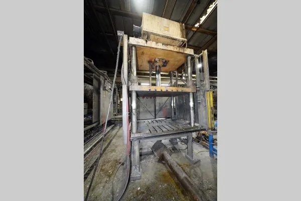 Used Metal Mechanics Model: TP-100 100 U.S. Ton Four Column (Post) Vertical Hydraulic Die Casting Trim Press