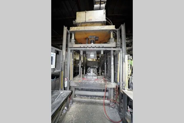 Used Metal Mechanics Model: TP-100 100 U.S. Ton Four Column (Post) Vertical Hydraulic Die Casting Trim Press