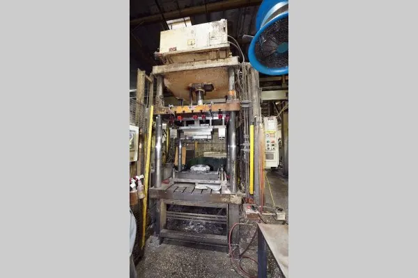Used Metal Mechanics Model: TP-75 75 U.S. Ton Four Column (Post) Vertical Hydraulic Die Casting Trim Press