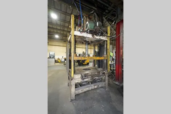 Used Birch Model: BMC-50 50 U.S. Ton Four Column (Post) Vertical Hydraulic Die Casting Trim Press