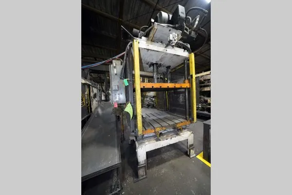 Used Birch Model: BMC-50 50 U.S. Ton Four Column (Post) Vertical Hydraulic Die Casting Trim Press