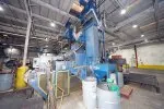 Wheelabrator - 29 x 13 Inch Continuous Mesh Belt Conveyor Type Pass-Through Abrasive Shot Blast & Peening Machine, Allen Bradley controls