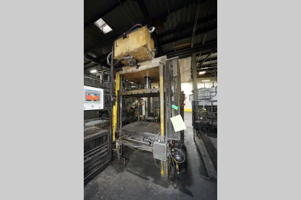 Used Birch Model: BMC-50 50 U.S. Ton Four Column (Post) Vertical Hydraulic Die Casting Trim Press