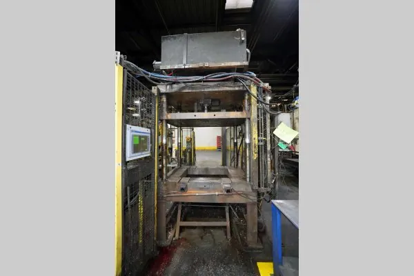 Used Birch Model: BMC-50 50 U.S. Ton Four Column (Post) Vertical Hydraulic Die Casting Trim Press