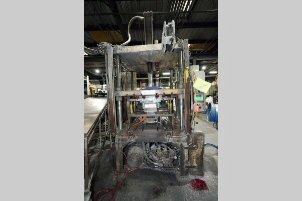 Used Birch Model: BMC-50 50 U.S. Ton Four Column (Post) Vertical Hydraulic Die Casting Trim Press