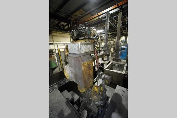 Used Fanuc Robotics Model: R-2000iB 165 F with R-J30iB Controller 2000 Six Axis Foundry Rated Industrial Robot with Extractor Package/Gripper for Extracting Die Castings