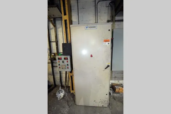 Used Yaskawa Model: 20 HP Molten Metal Pump for pumping and transferring non-ferrous liquid metal from furnaces crucibles and transfer ladles