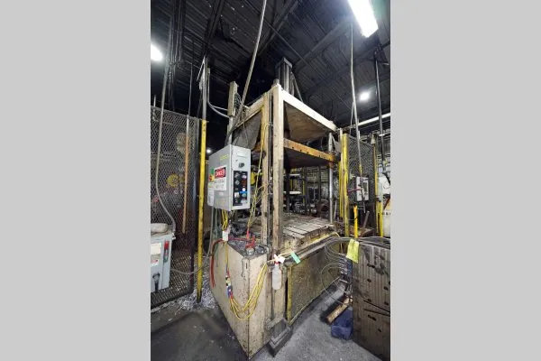 Used Birch Model: BMC-50 50 U.S. Ton Four Column (Post) Vertical Hydraulic Die Casting Trim Press