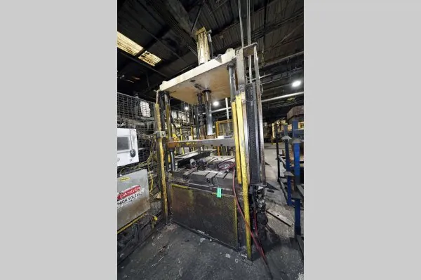 Used Birch Model: BMC-50 50 U.S. Ton Four Column (Post) Vertical Hydraulic Die Casting Trim Press