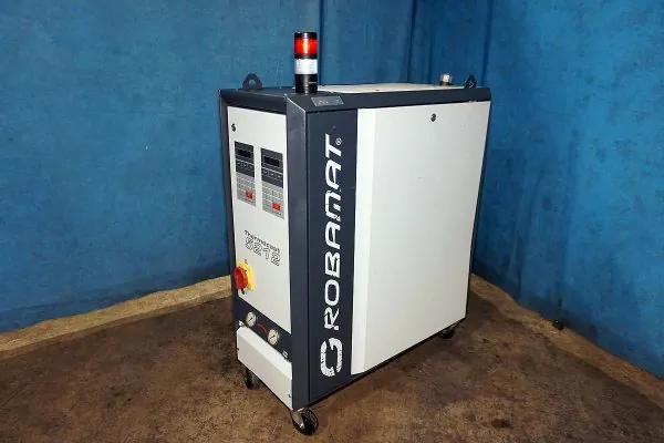 Used Robamat Model: 5212 40 kW (40 kw per zone) Dual (two) Zone Portable Hot Oil Process Heater Temperature Control Unit with Cooling Water Circuit